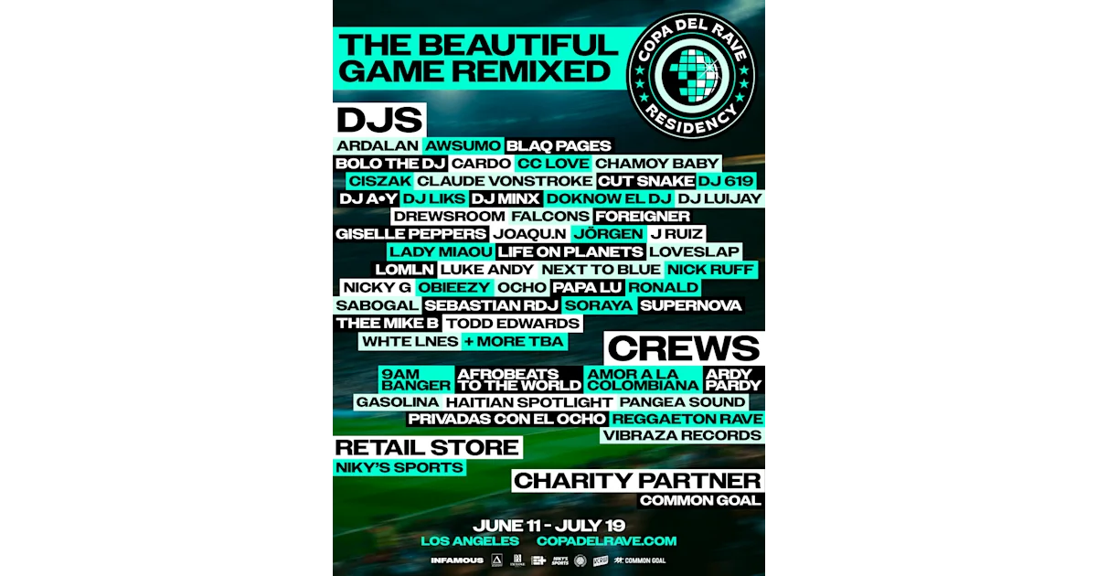 Copa Del Rave Residency: The Beautiful Game Remixed