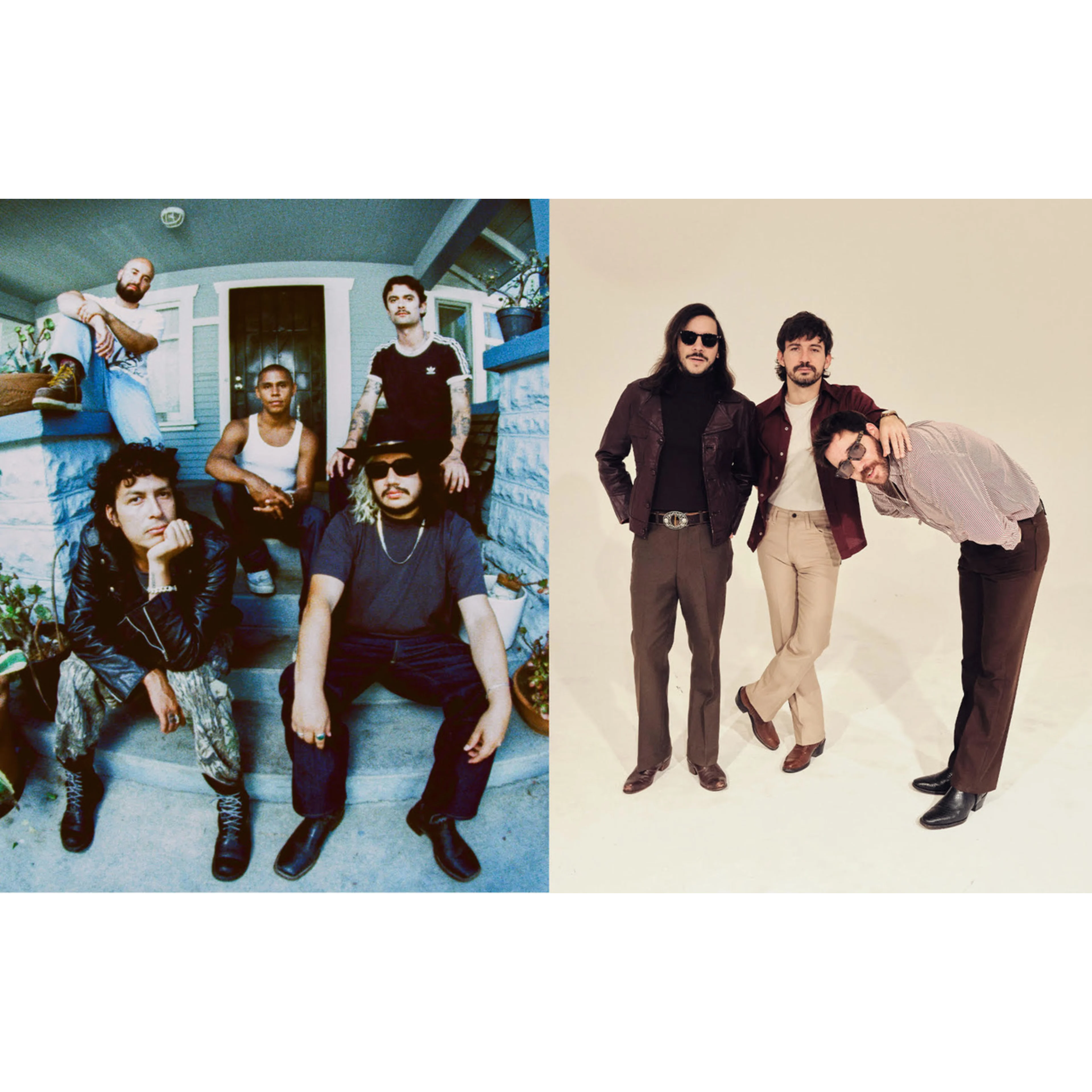 Image of Inner Wave and Los Mesoneros side by side.