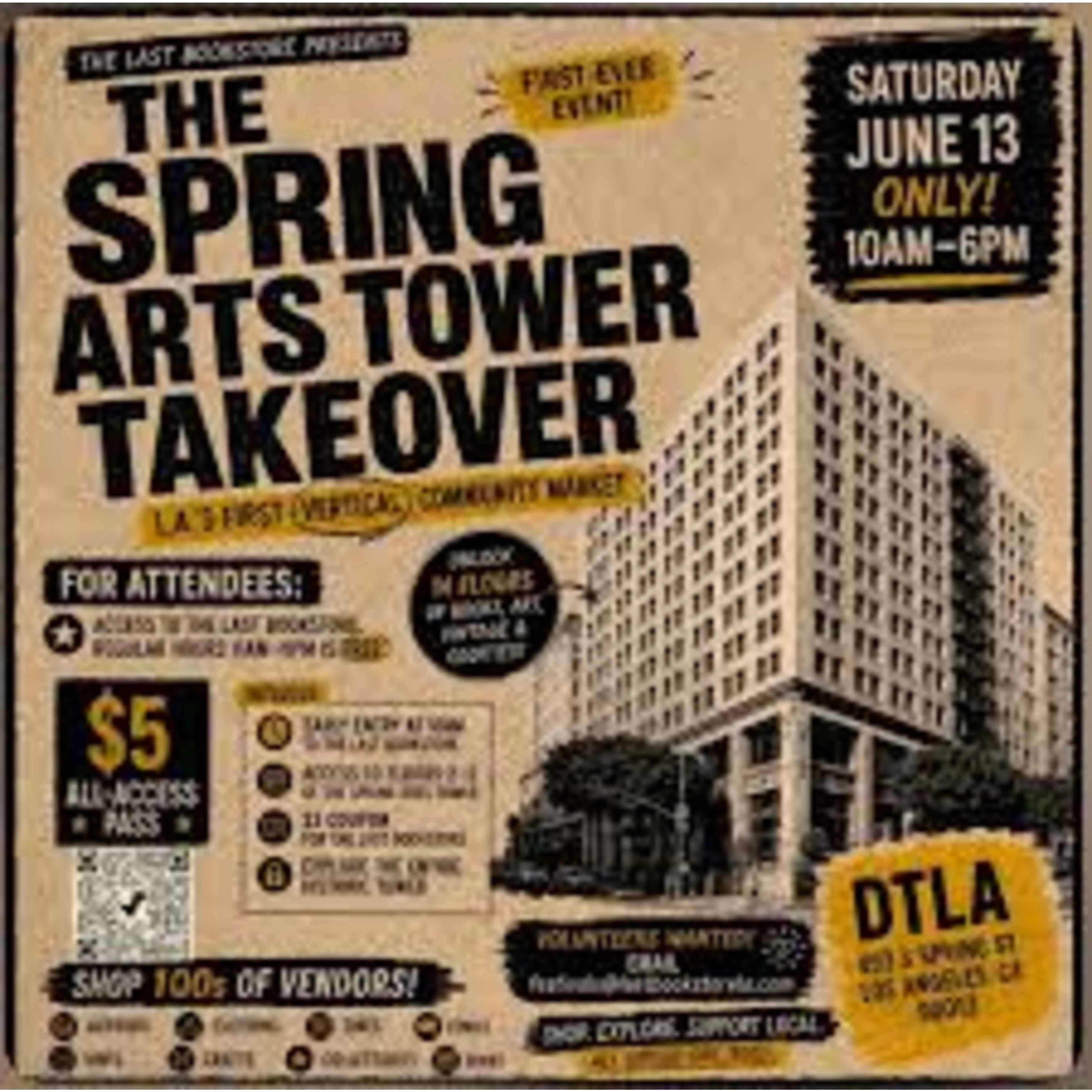 The Last Bookstore Tower Takeover