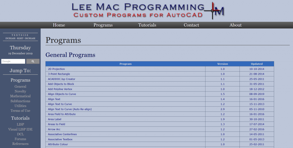 7 Must-Have Free CAD Programs and Online Tools- lee mac programing-1024x519