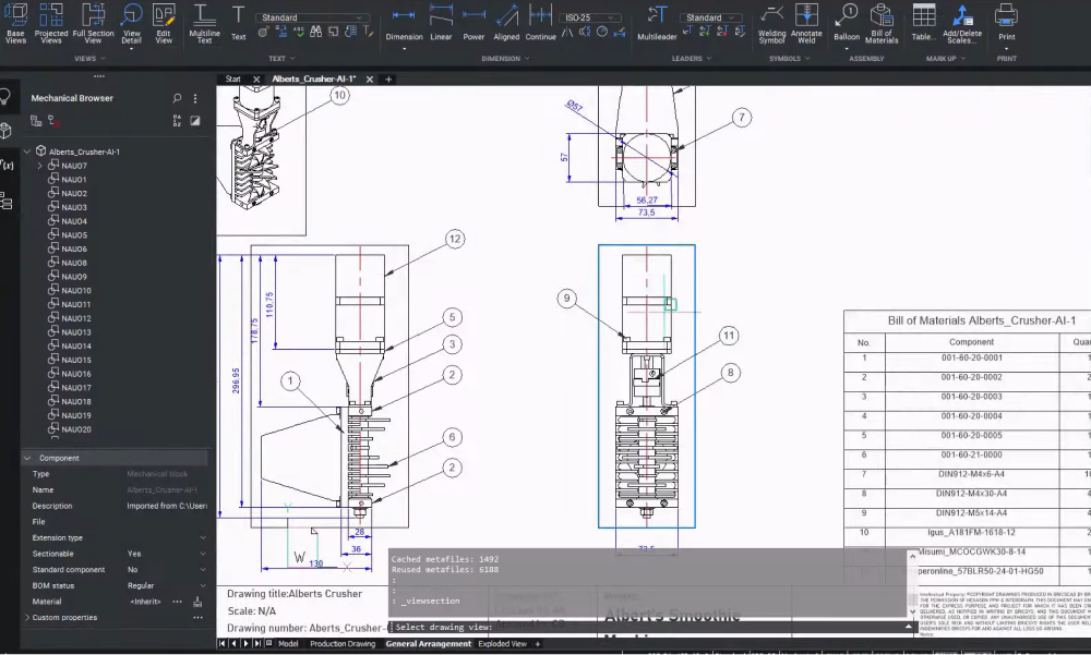 annotate drawings in bricsacad mechanical