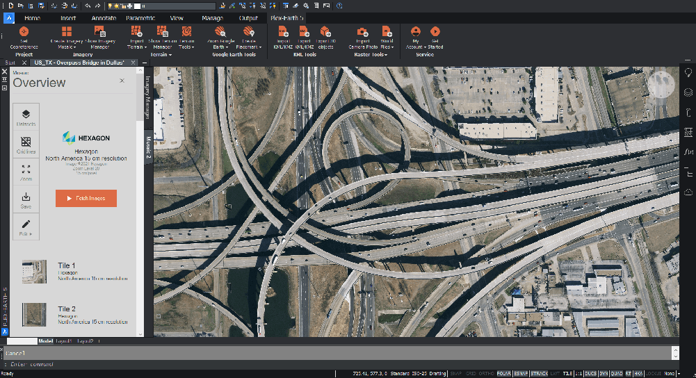 The Future of Aerial Imagery on BricsCAD – Plex-Earth 5.0- PlexEarth-Hexagon