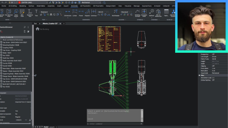 Working with AutoCAD® Mechanical Part References and BOM