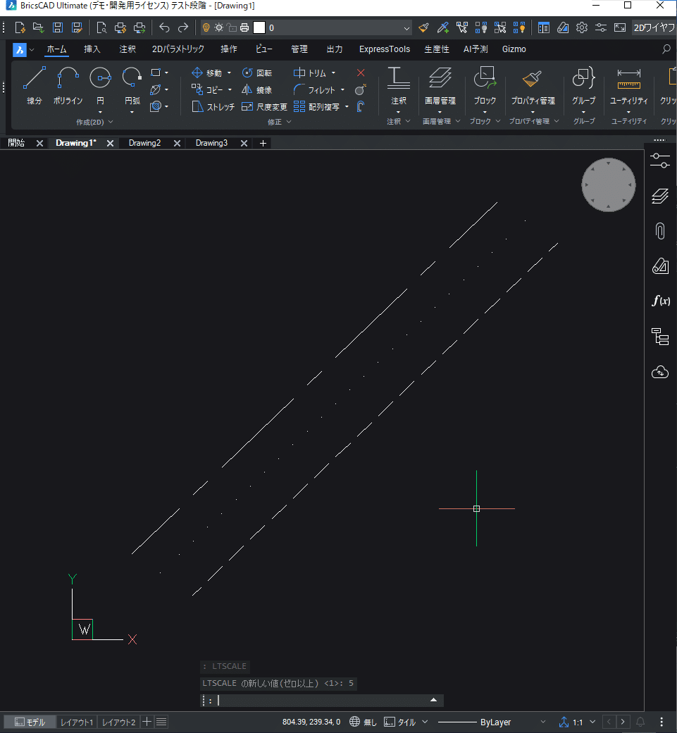 Q. BricsCAD® でグローバル線種尺度は変更できますか？ | Bricsys