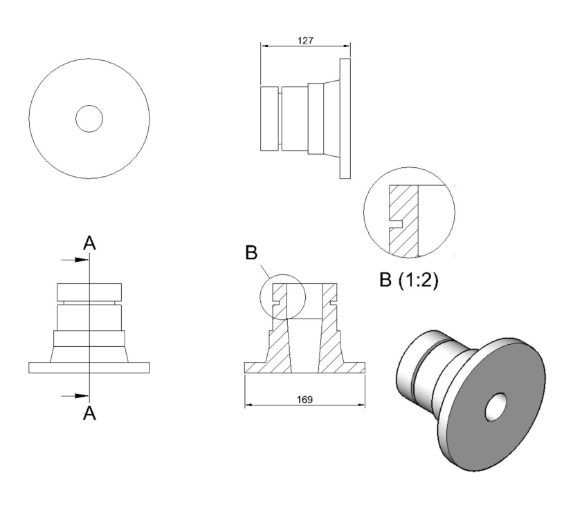 3D visualization, 2D output 3D visualization, 2D output