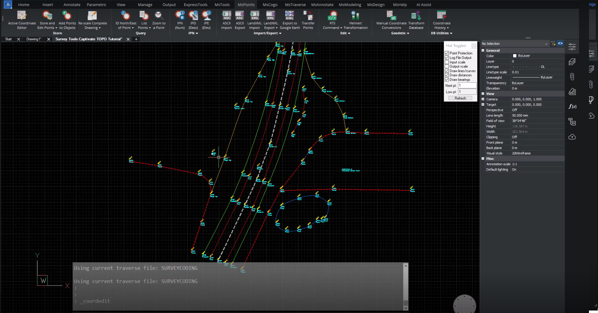 MicroSurvey Tools for BricsCAD: Survey Points