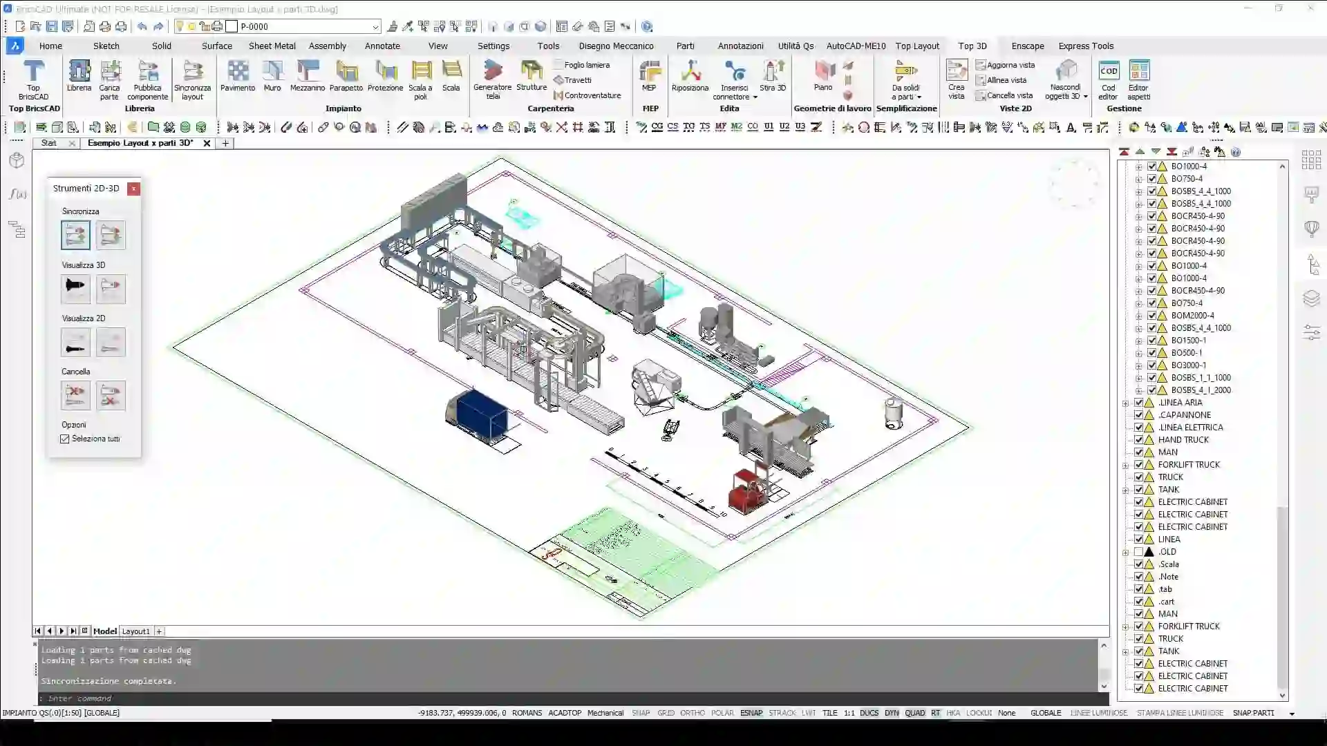 Production layout & retooling