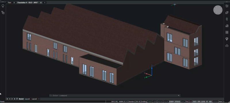 Estilo visual BIM de BricsCAD