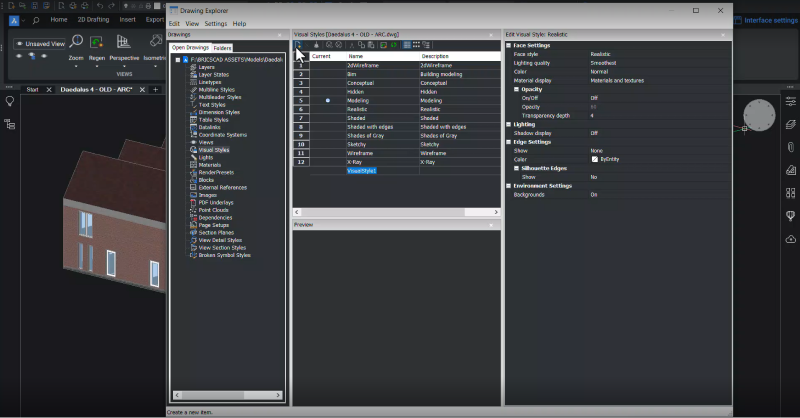 New BricsCAD Visual Style