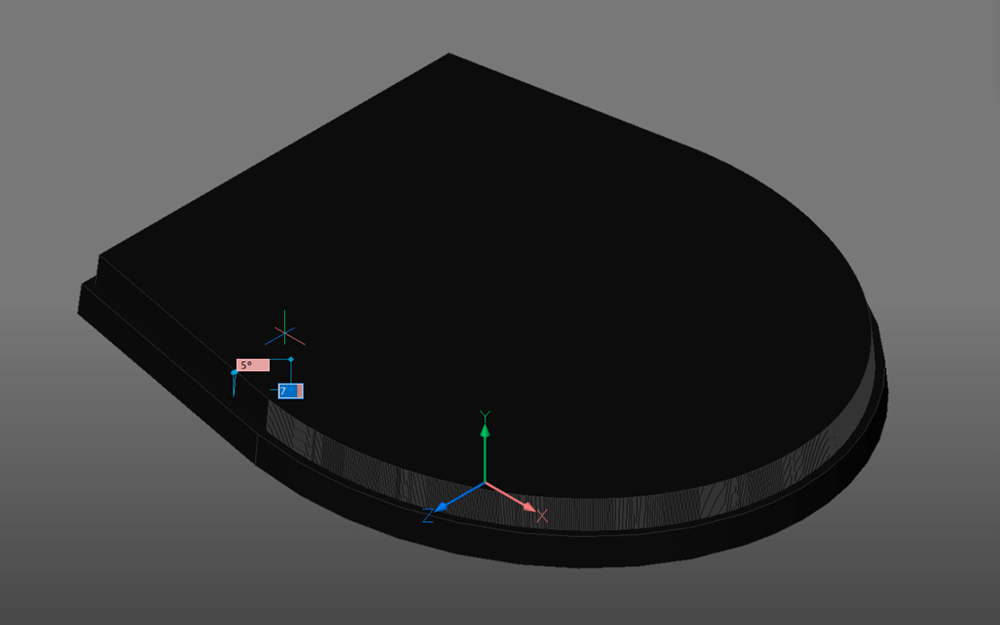 2D, 3D, BIM - 7 The Bathroom Part 3 - The toilet- seat 6 extrude