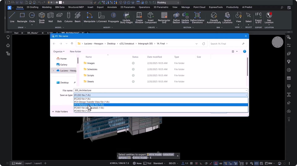 V25.2 BricsCAD BIM - IFC4 Certified software