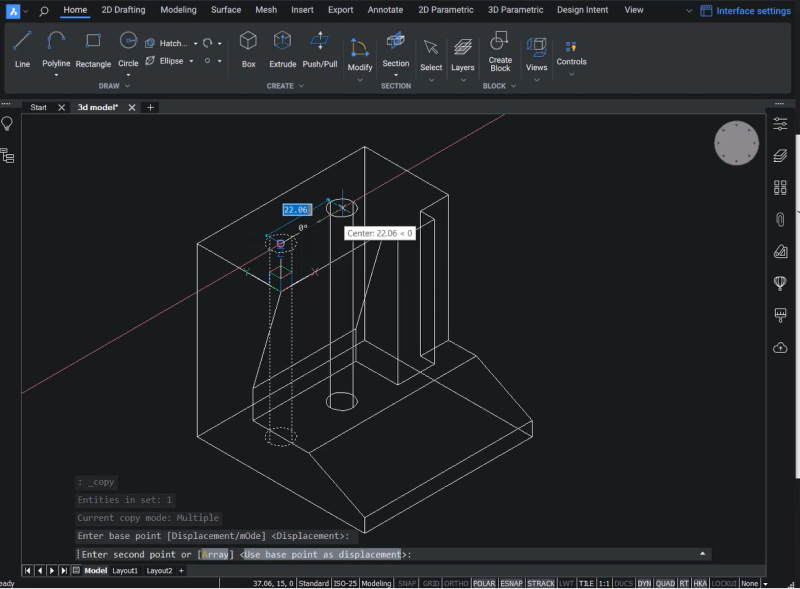 3D modeling in BricsCAD