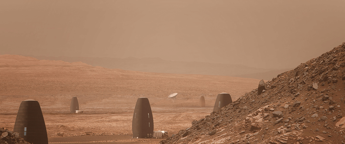 Spend the night in a Martian house