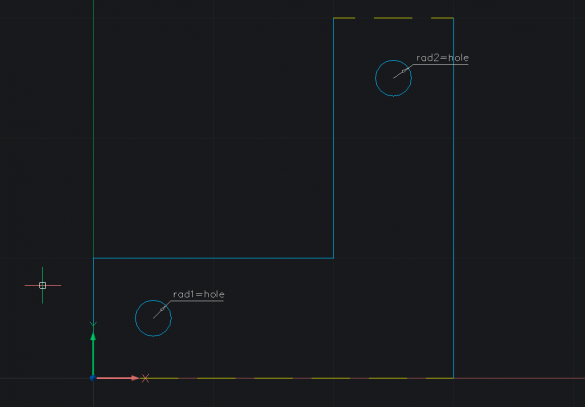 Use 2D Constraints and Parameters to Create a Bracket- a2 horizontal constraints-585x407