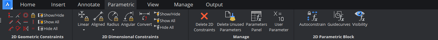 Use 2D Constraints and Parameters to Create a Bracket- Ribbon