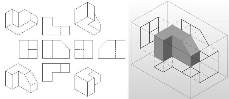 Tuesday Tips - Orthographic Drawing from a 3D Model in 20 Seconds- european angle-e1582628967102