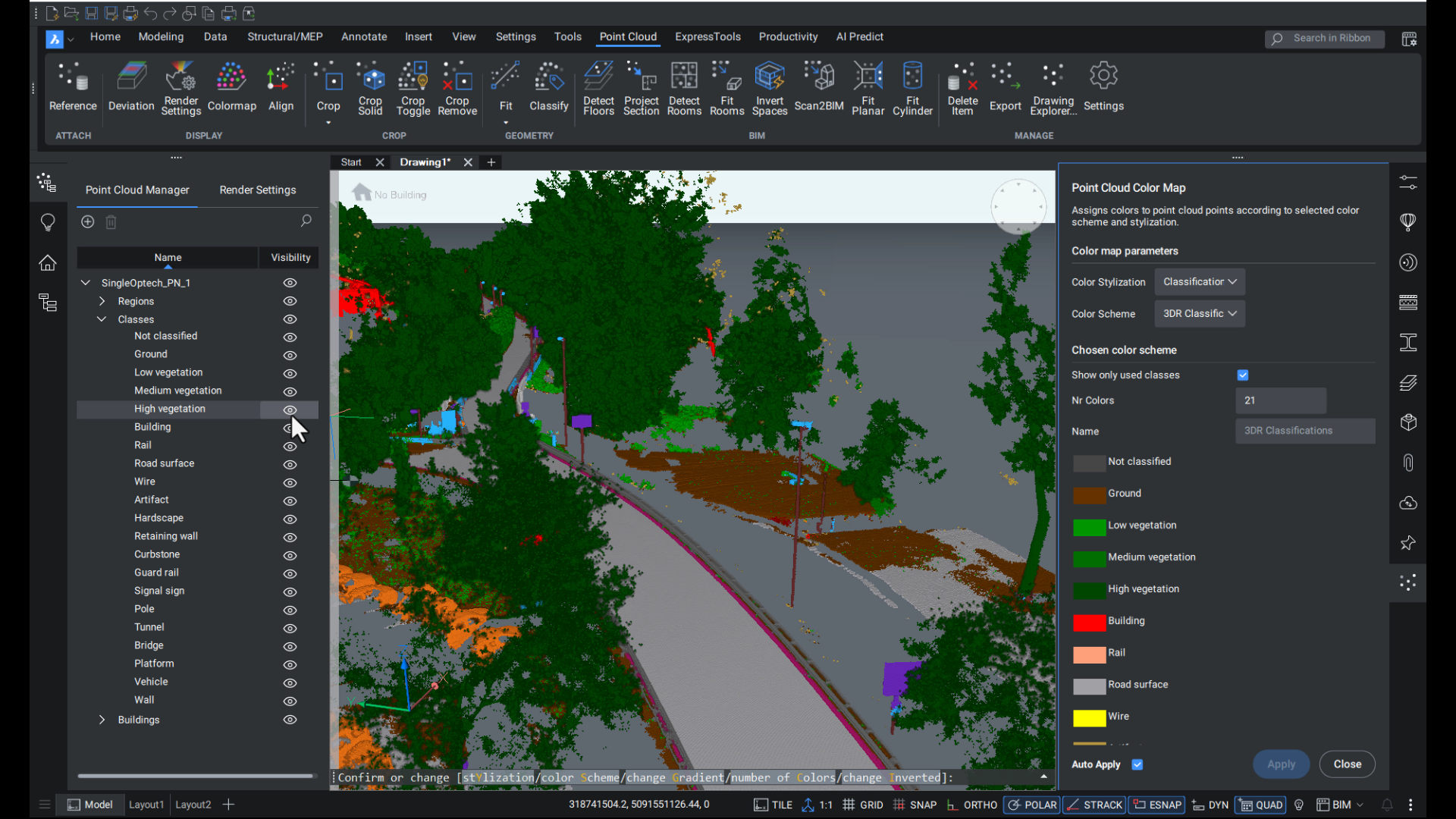 V25.2 Point Clouds - New Classification Options