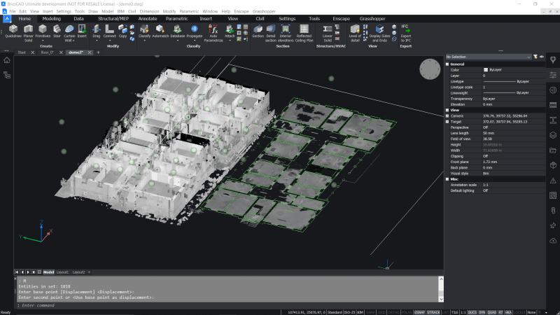 What-s New for Point Clouds in BricsCAD V21- PointcloudProjectsection-screenshot-800x450