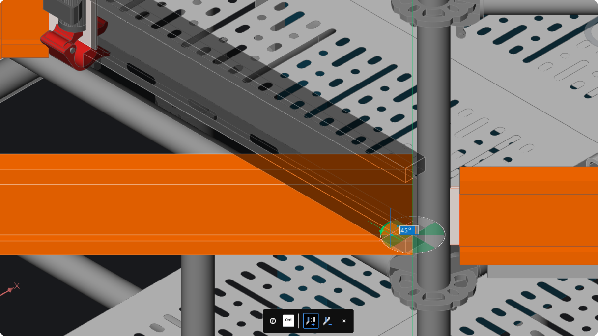 Xem trước khi xoay và chia tỷ lệ khối rắn