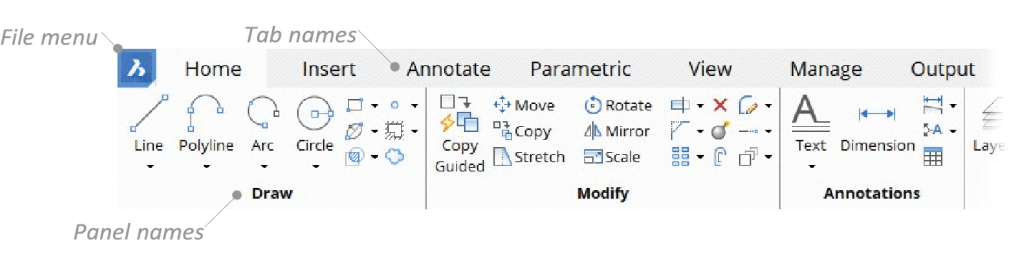 Customize the Ribbon Tabs and Panels -4-1024x269