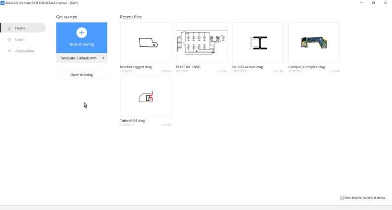 Changing the Environment - Customizing BricsCAD<sup>®</sup> -start-1