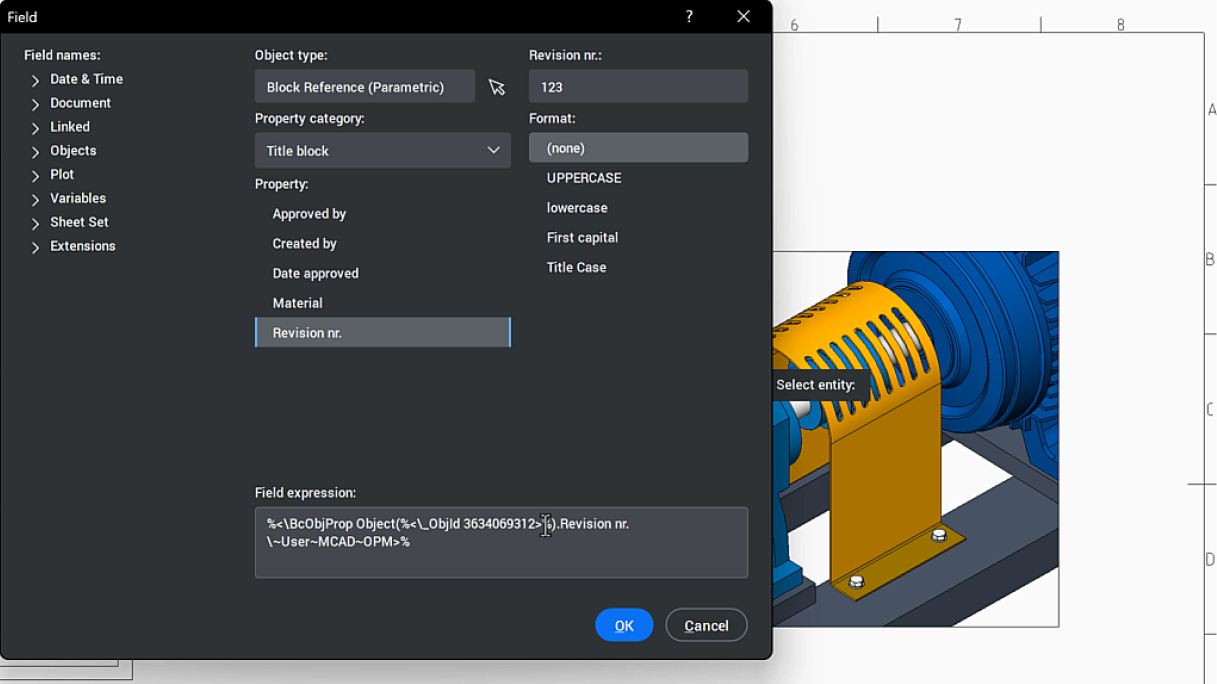 How to create associative title blocks for manufacturing drawings 