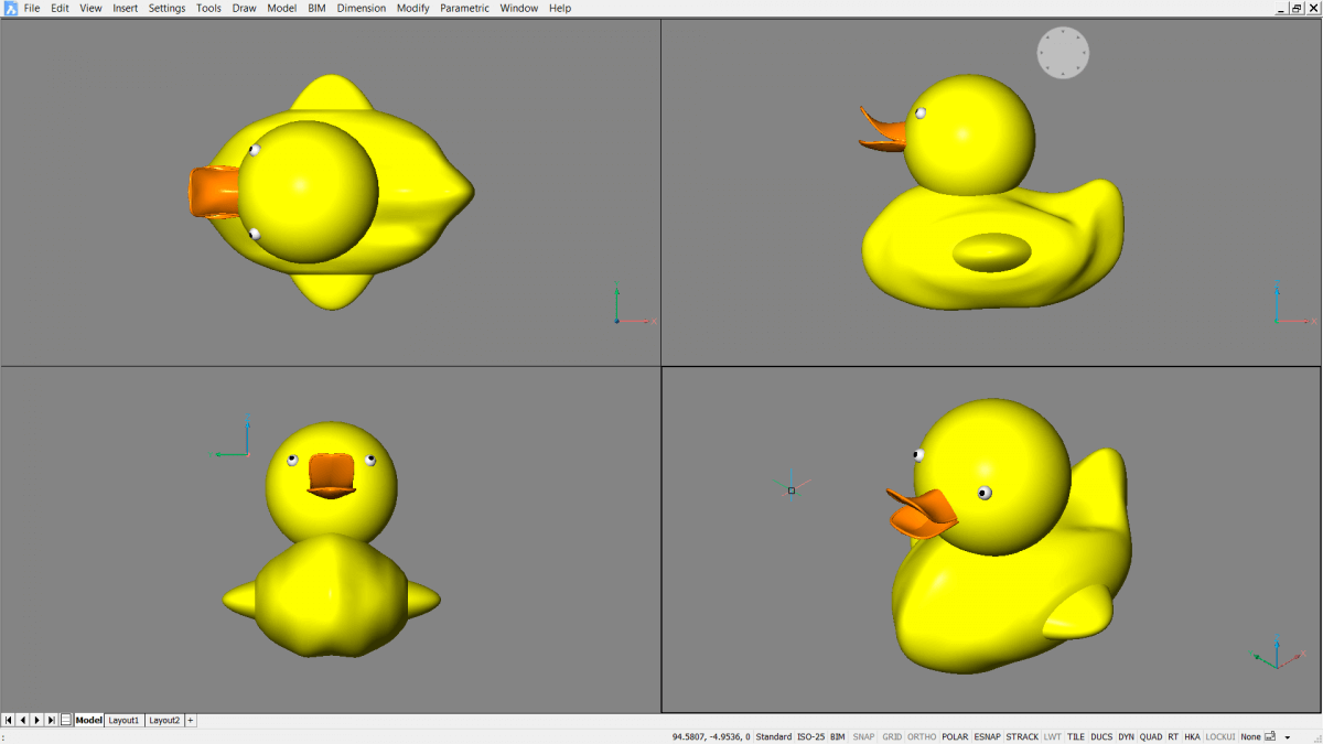 2D, 3D, BIM - 12 A Rubber Duck- final multiview-1200x675