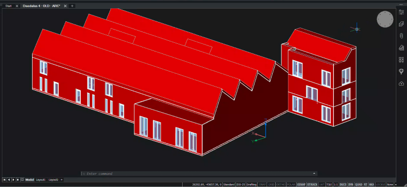 Shaded with edges BricsCAD Visual Style