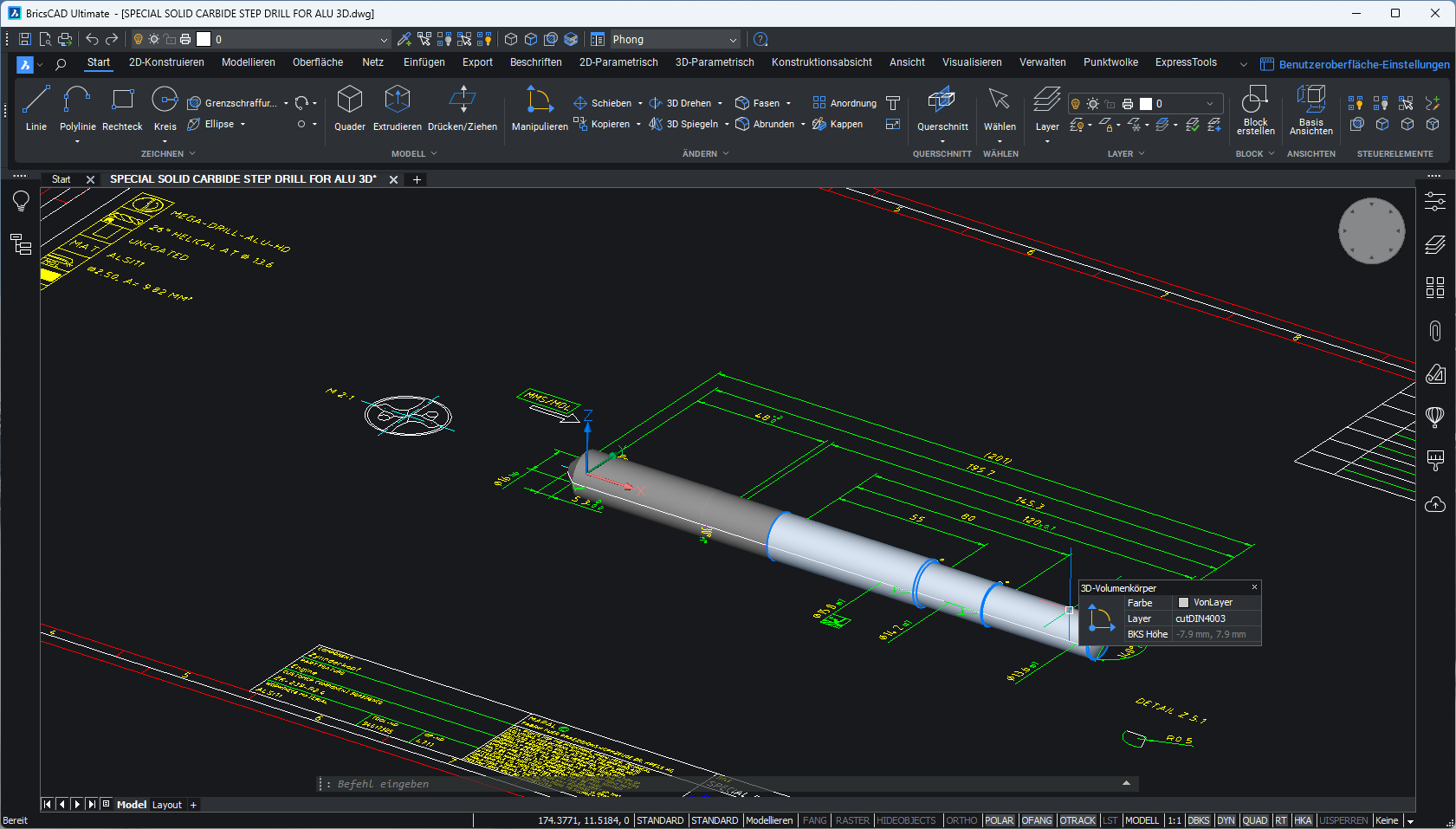 MAPAL - Ergebnisse in BricsCAD