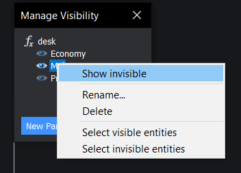 -2 Parametric Table and Chairs With Visibility States – Easy Builds- a29 showinvisable