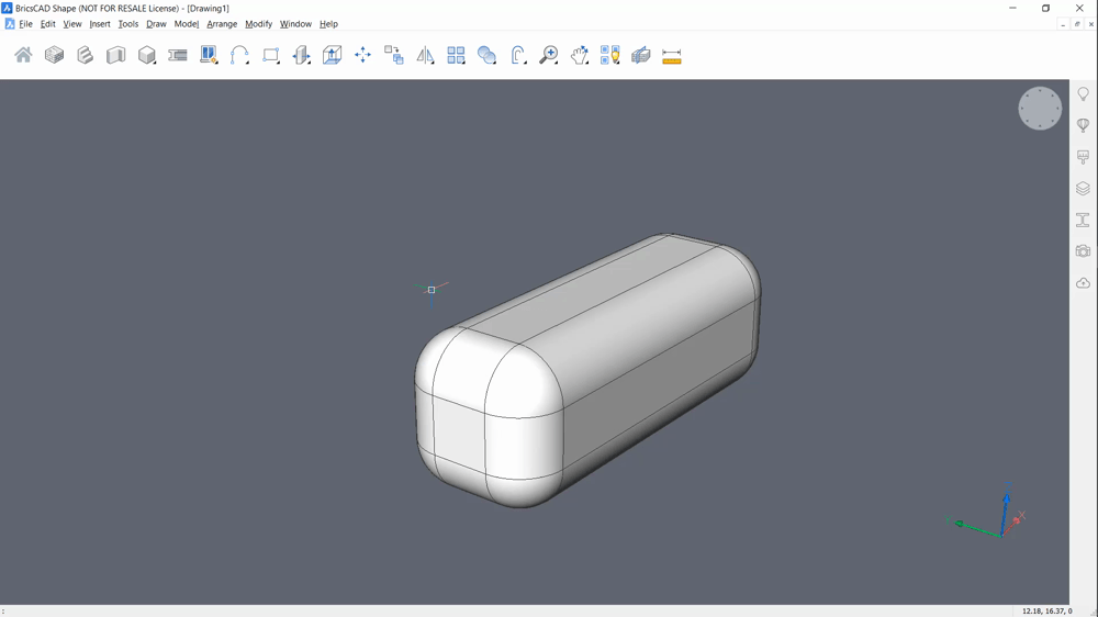 More Ways to Edit Entities in BricsCAD Shape -push pull
