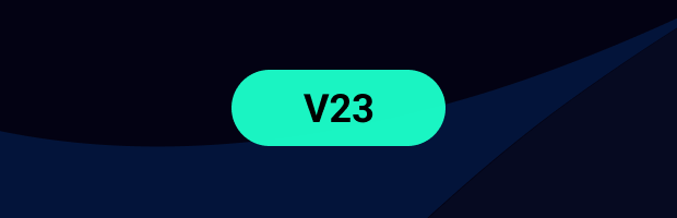 V23 badge