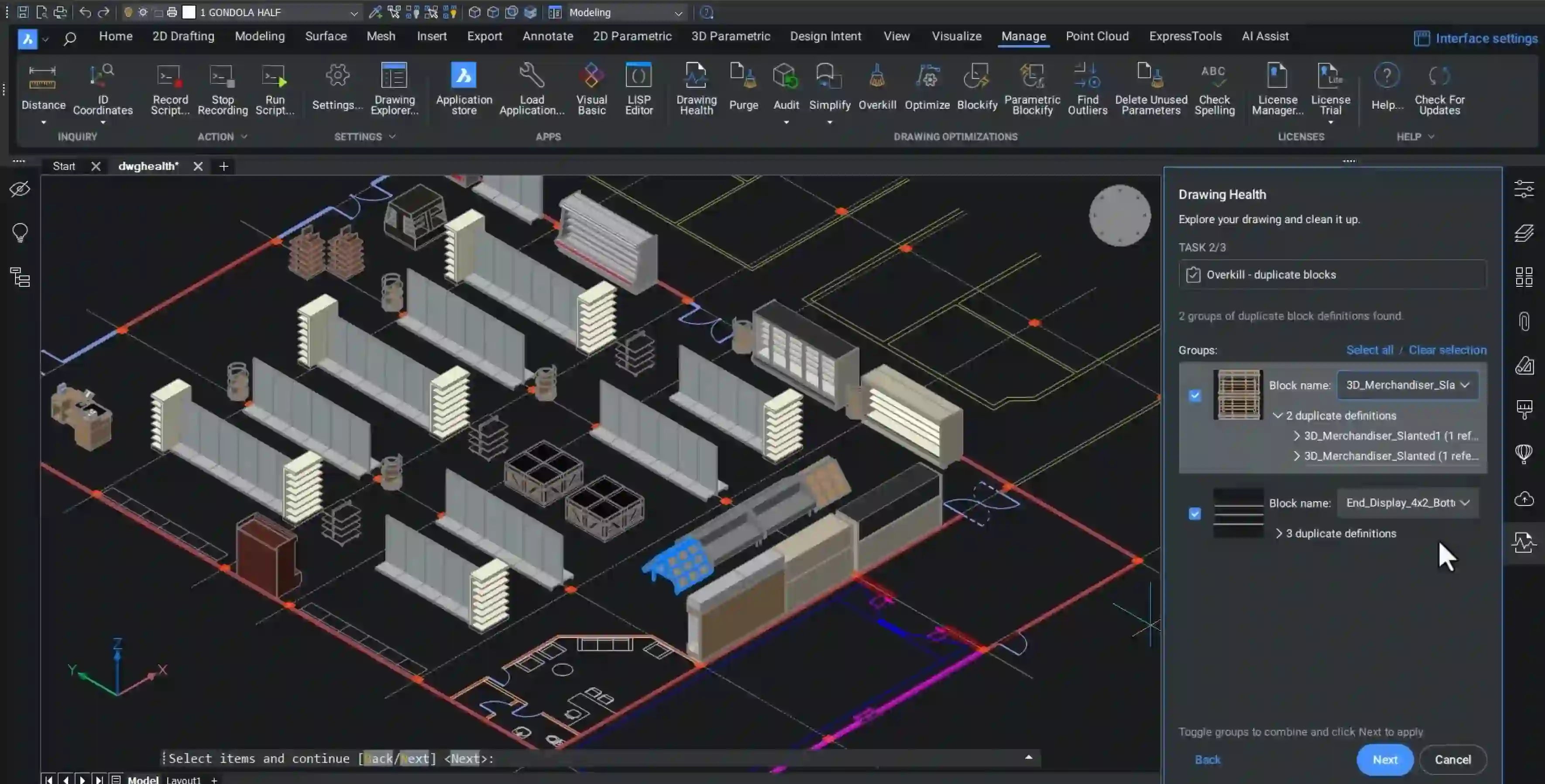 BricsCAD Pro interface 3D