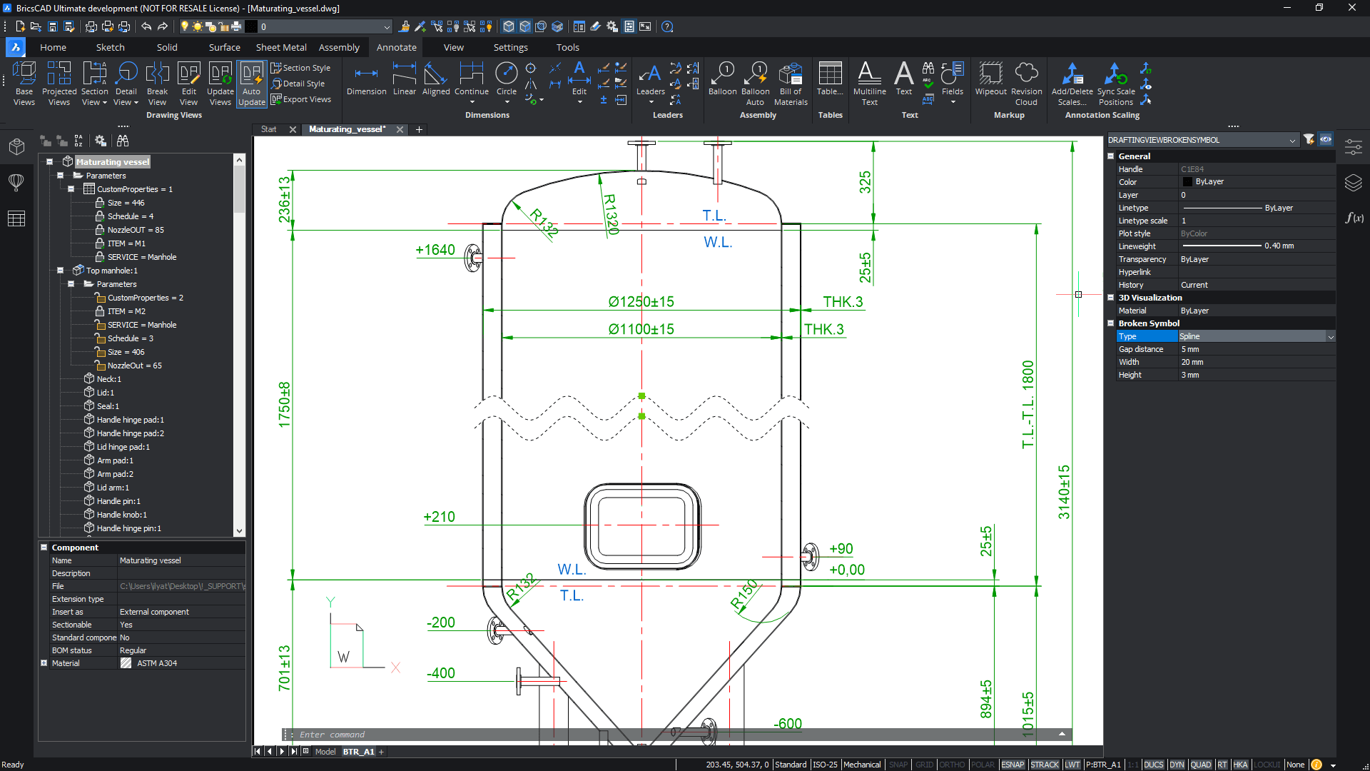 What’s new for BricsCAD<sup>®</sup> Pro V21- Break-down-drawing-views