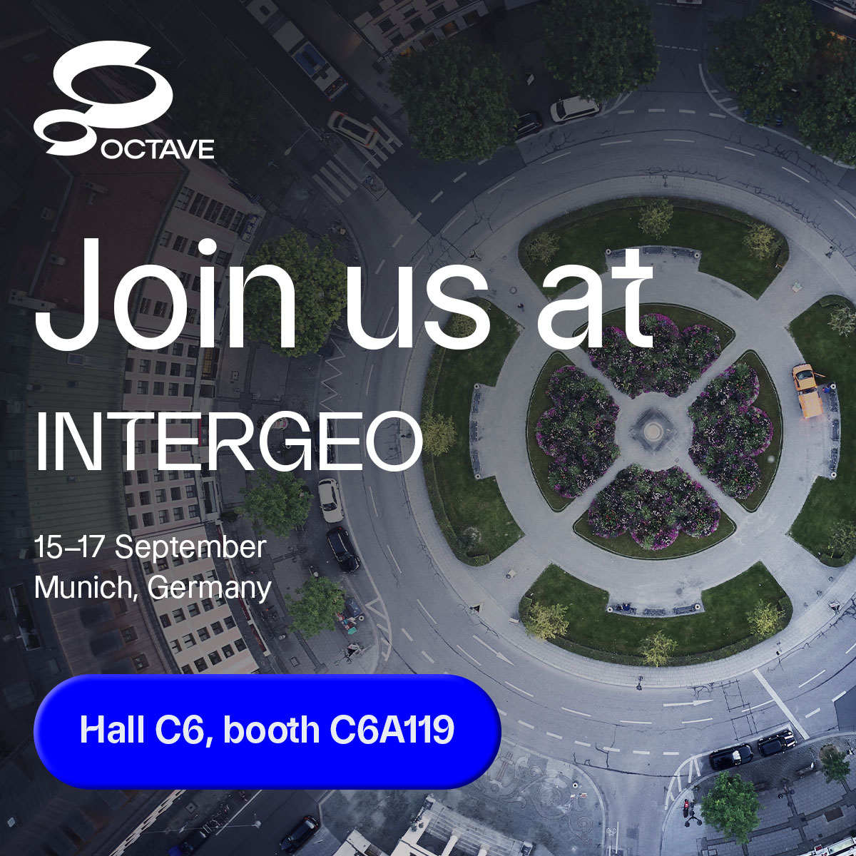 Intergeo tradeshow banner, Sept 15-17 2026