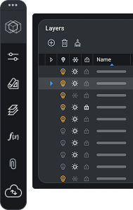 BricsCAD UI - Layers panel (BR) BricsCAD UI - Layers panel (BR)