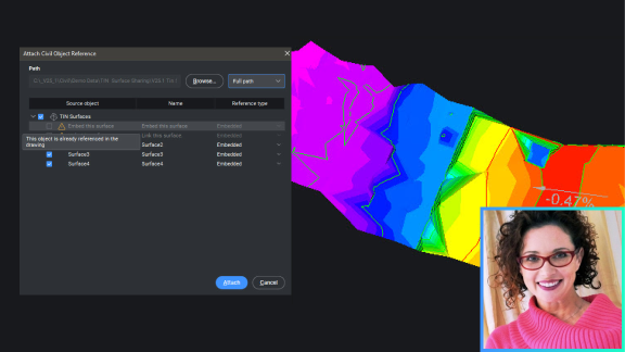 Share TIN-surface data between drawings Share TIN-surface data between drawings