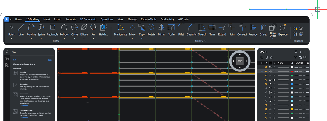 Toolset Page - 2d Drafting - Dark