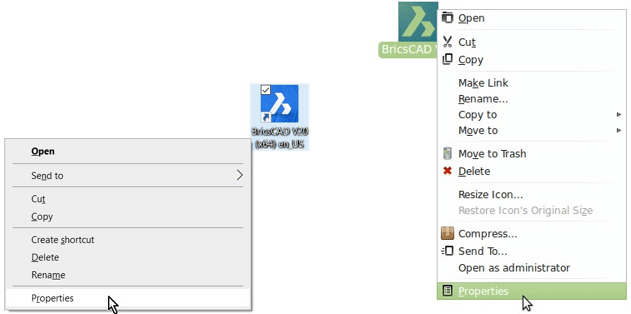 Changing the Environment - Customizing BricsCAD<sup>®</sup> -window linux