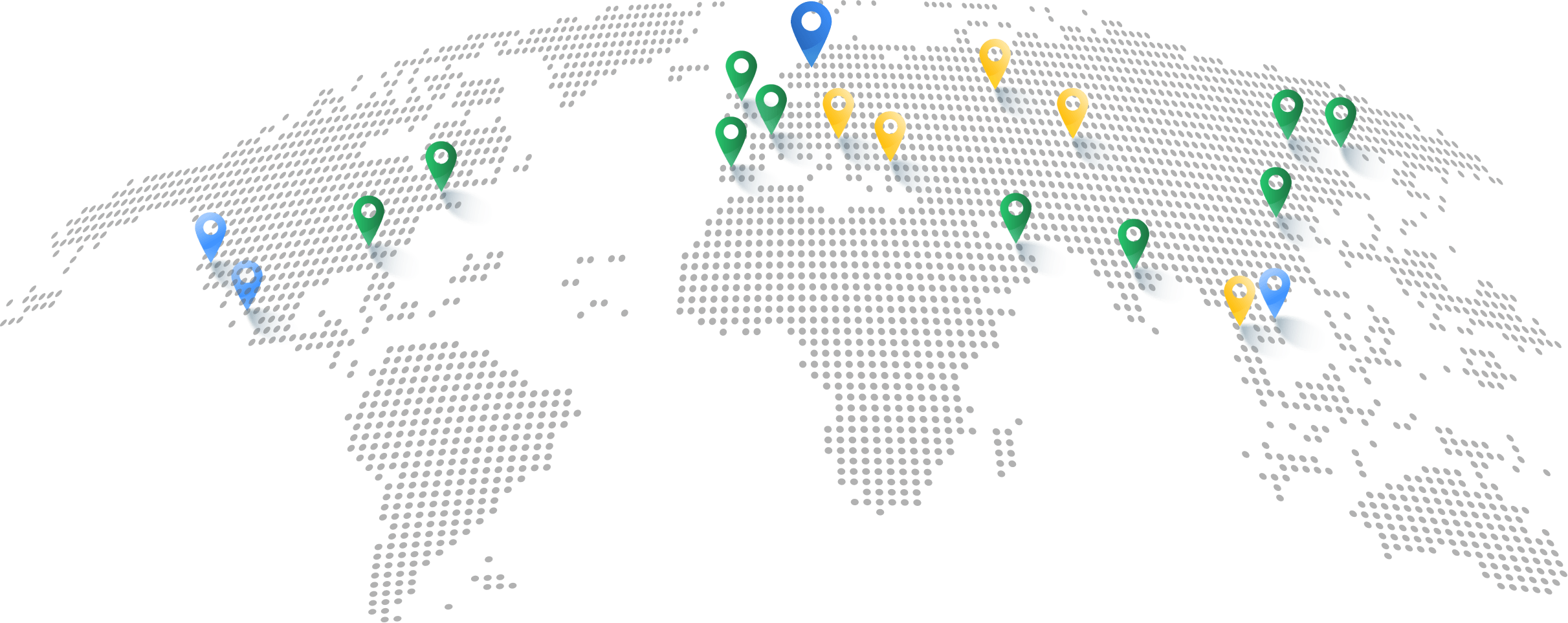 bricsys offices - global map