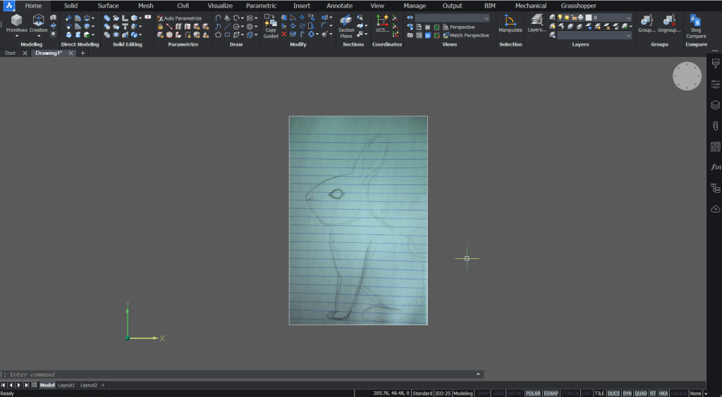 Use Complex, Curved Solids to Draw a 3D, Easter Bunny- image-1024x564