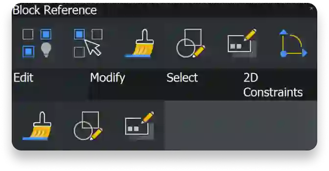 BricsCAD UI - Quad cursor