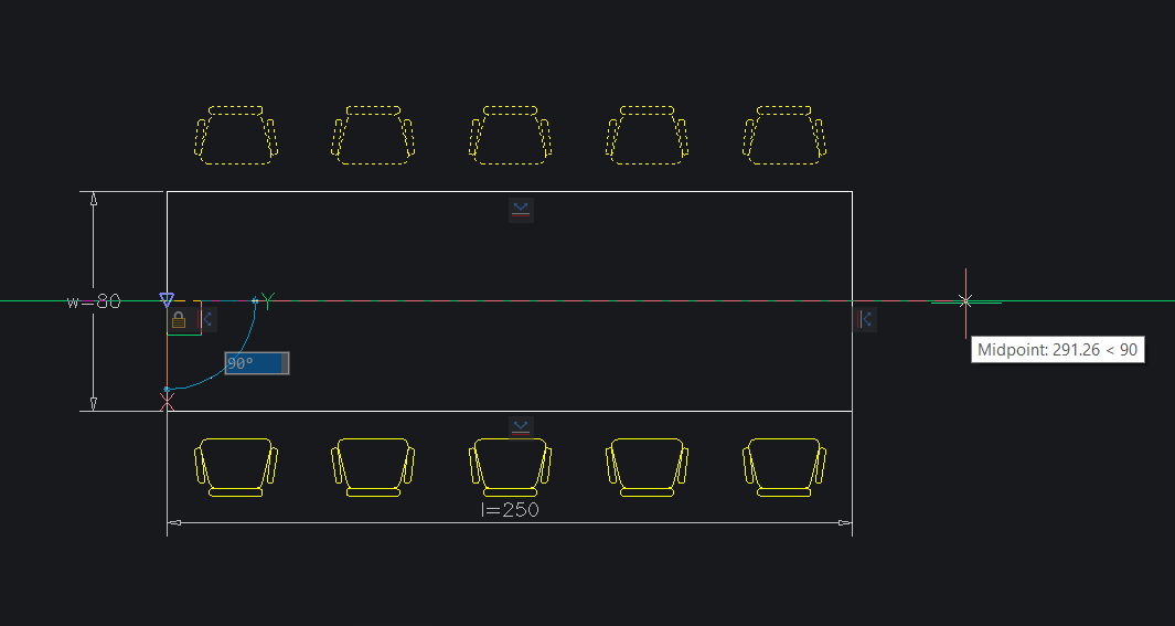 -2 Parametric Table and Chairs With Visibility States – Easy Builds- a12 mirror