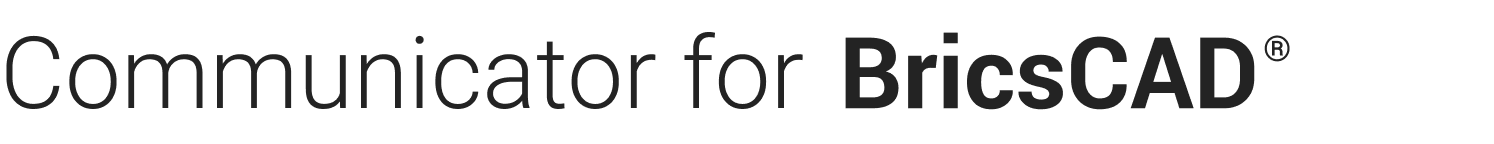 Communicator for BricsCAD