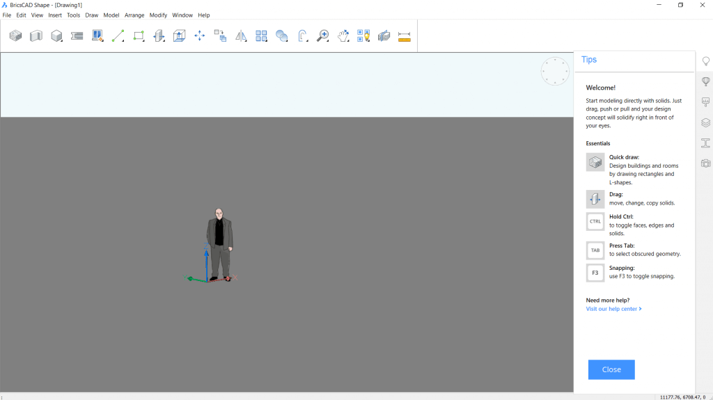 BricsCAD Shape Interface - Joachim-s Journey -userinterface-1024x575