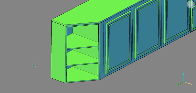 2D, 3D, BIM - 3 Drawing everything but the kitchen sink- shelves