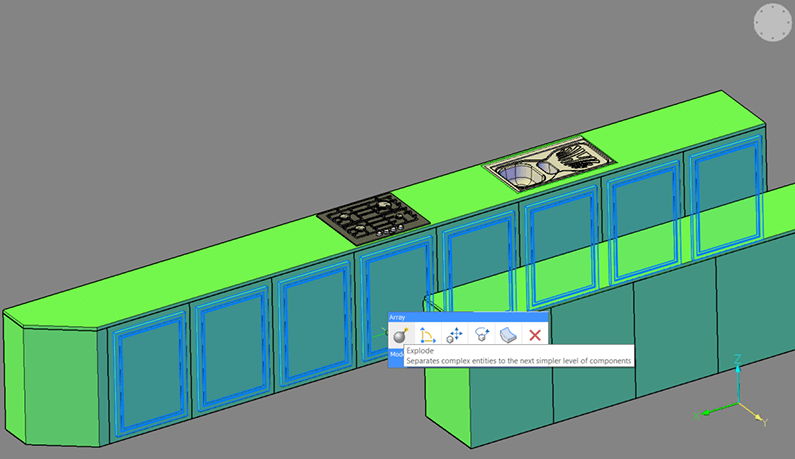 2D, 3D, BIM - 3 Drawing everything but the kitchen sink- explode