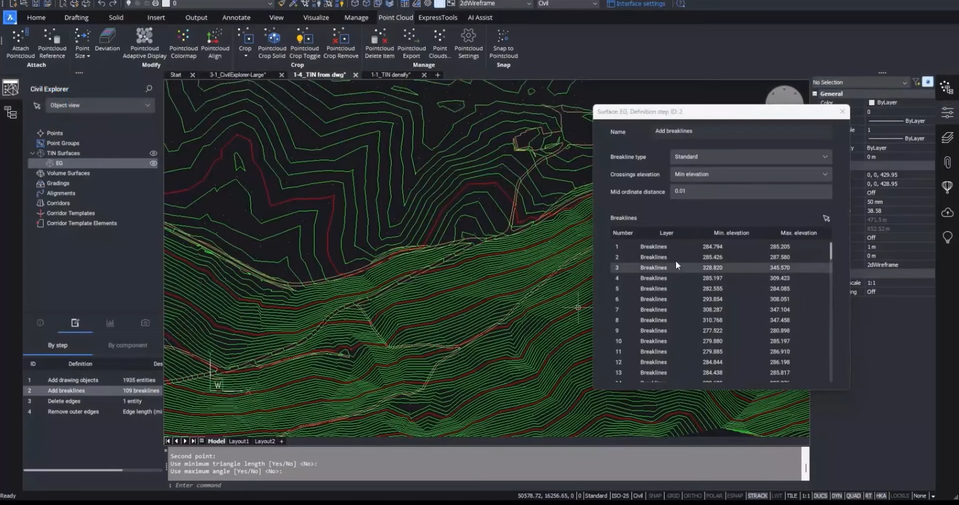 Linhas de Interrupção no BricsCAD Pro para Civil V23.2