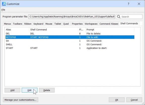 Custom Keystroke Shortcuts, Aliases & Shell Commands - 19-585x427