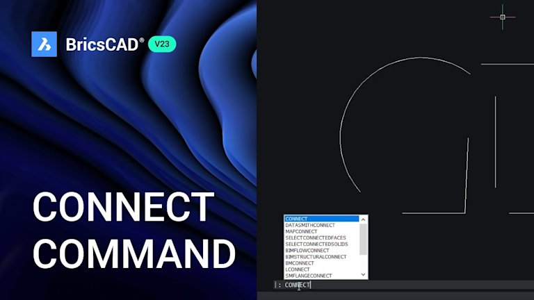 Connecting Creating Computing Commanding Connect Command in BricsCAD V23